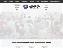 Tablet Screenshot of churchoftheservantcrc.org